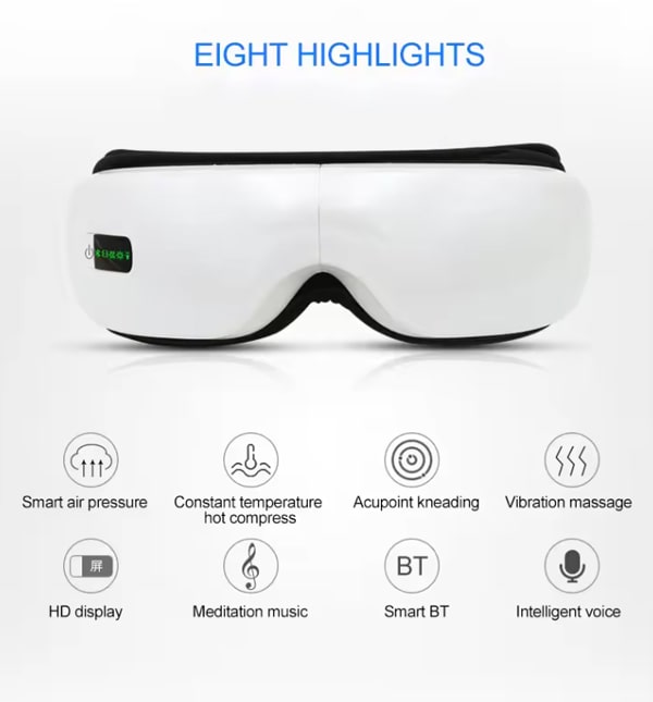 مزایای استفاده از عینک ماساژور چشم آی کر EyeCare :