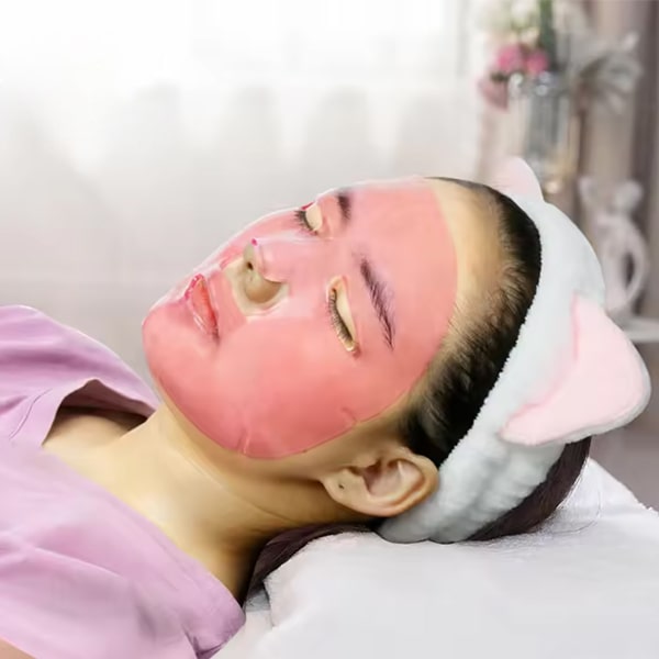 طریقه مصرف ماسک ورقه ای صورتی کلاژن بزرگ کریستال
